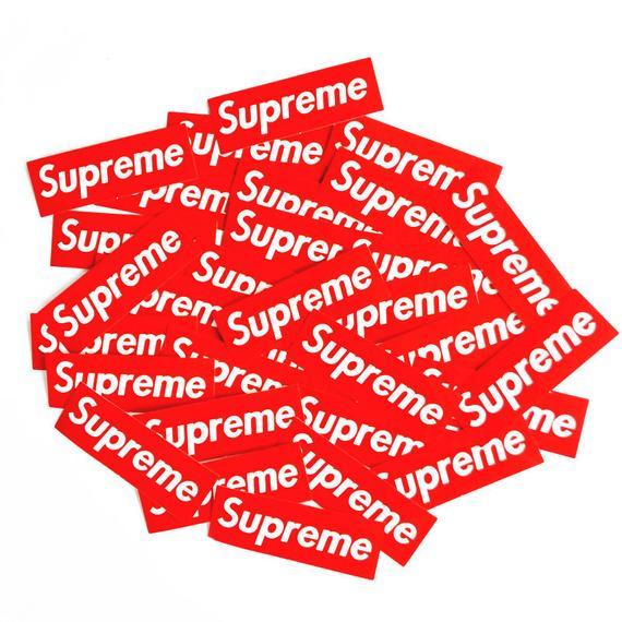 5 X 2 Supreme Logo - SPECIAL Buy 5 get 1 free 6 x 2 Supreme | Etsy