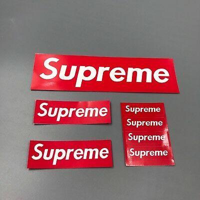 5 X 2 Supreme Logo - SUPREME BOX LOGO Sticker 7.5