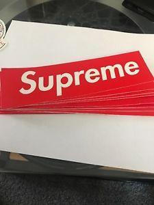 5 X 2 Supreme Logo - Supreme Box Logo Sticker 7.5