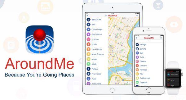 Around Me App Logo - AroundMe App Review. Million Mile Secrets