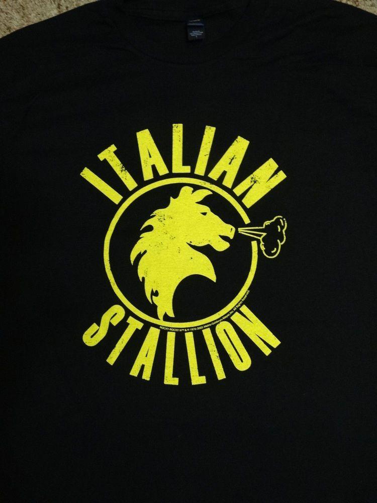 Italian Stallion Logo - Rocky Balboa Italian Stallion Logo Movie Black Shirt #Rocky ...