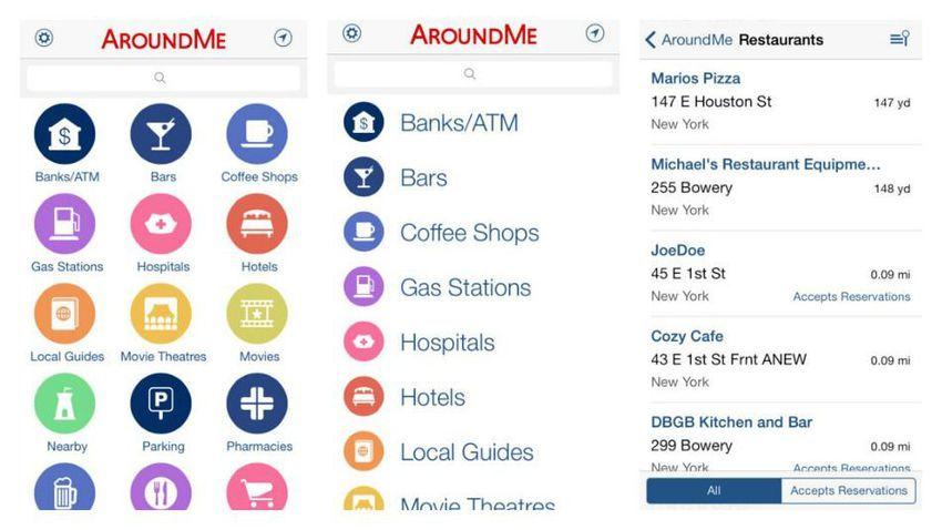 Around Me App Logo - 10 Best Apps for Navigating a New City