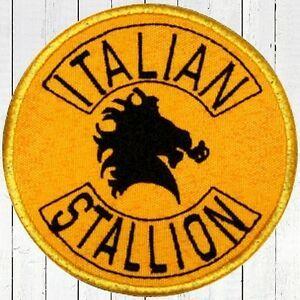 Italian Stallion Logo - Italian Stallion Bathrobe Logo Embroidered Patch Rocky Balboa Drago ...