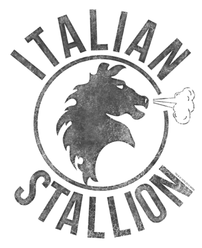 Italian Stallion Logo - Rocky Italian Stallion Horse Men's Slim Fit T-Shirt - Sons of Gotham
