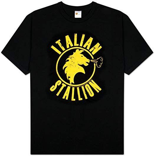 Italian Stallion Logo - Amazon.com: Rocky Italian Stallion Adult Tee: Clothing