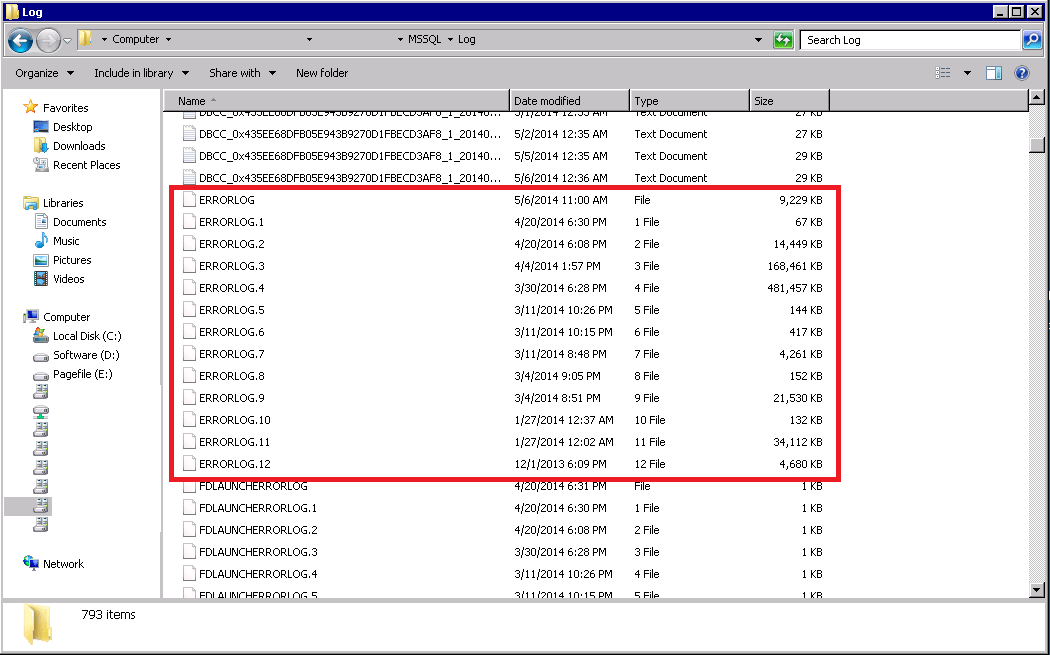 Server Error Logo - Check SQL Server Error Log size with a policy - Blog dbi services