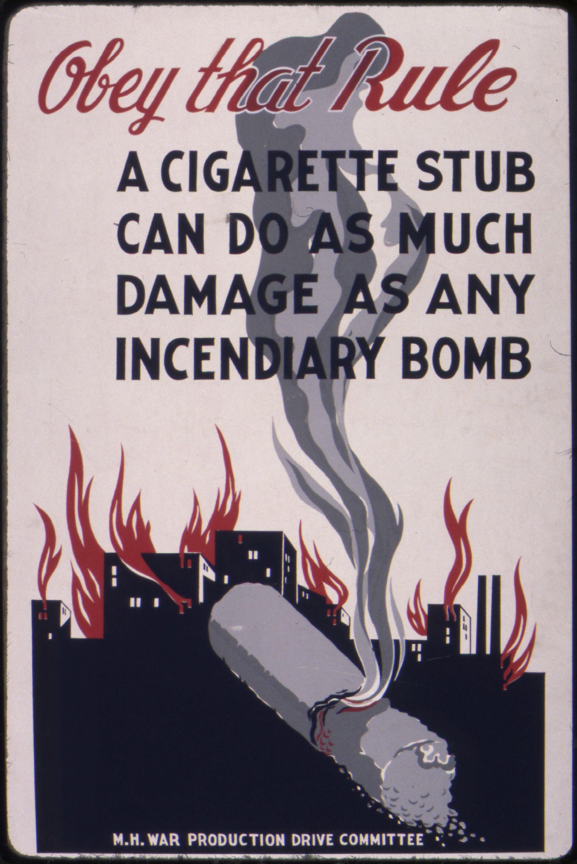 Obey Bomb Logo - File:Obey that rule. A cigarette stub can do as much damage as any ...