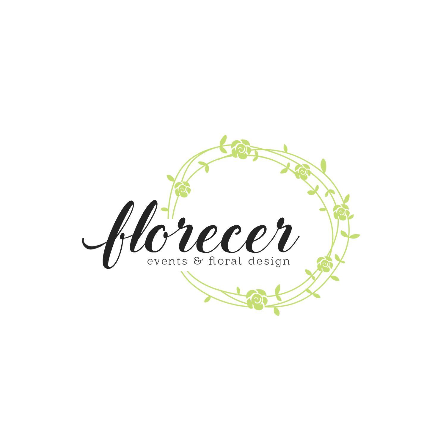 Modern Floral Logo - Elegant, Modern, Floral Logo Design for Florecer Events & Floral