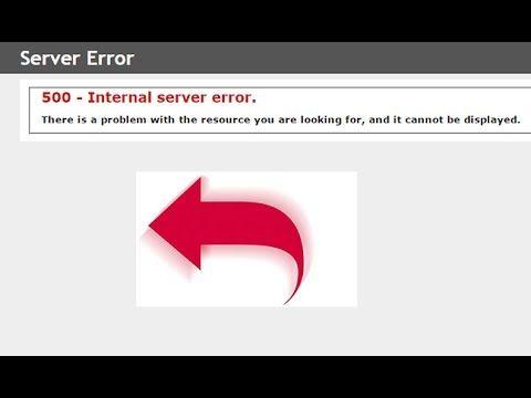 Server Error Logo - How to fix 500 internal server error in Google chrome - YouTube