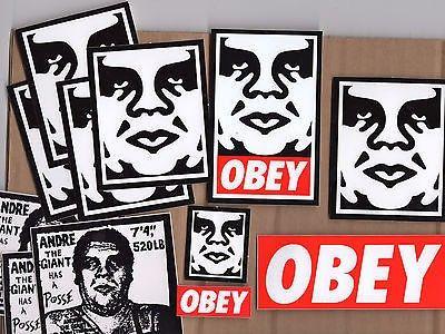 Obey Bomb Logo - Obey Giant OBEY BOMB IT SET 4 - 12 stickers Shepard Fairey LA Vinyl ...