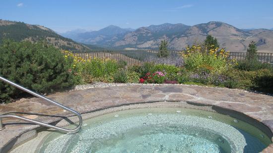 Sun Mountain Lodge Logo - The view from the hot tub! - Picture of Sun Mountain Lodge, Winthrop ...