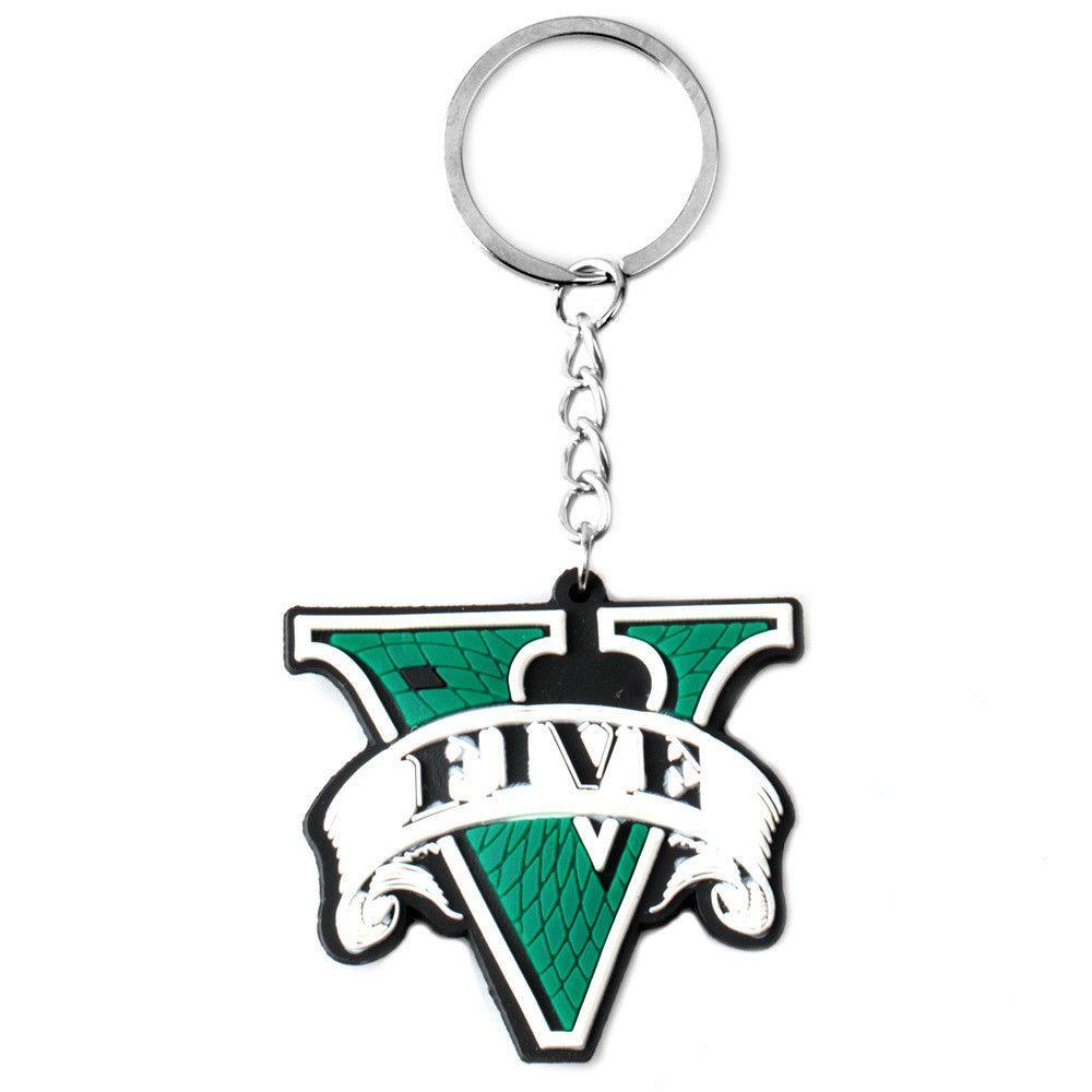 Only GTA V Logo - Games Grand Theft Auto V GTA 5 Key Chain rare Keychain Key Ring Fans