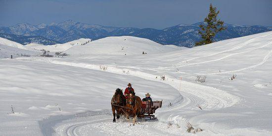 Sun Mountain Lodge Logo - Sleigh Ride at Sun Mountain Lodge - Picture of Sun Mountain Lodge ...