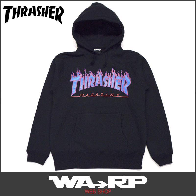 Black Flames Thrasher Logo - WARP WEB SHOP RAKUTENICHIBATEN: Thrasher-THRASHER FLAME 3 c HOODED ...