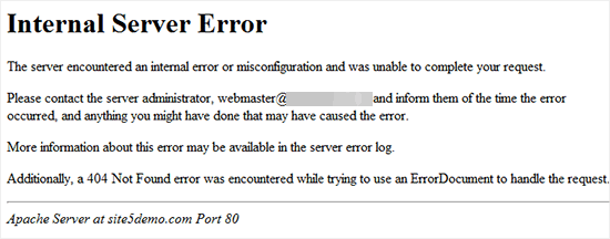 Server Error Logo - Fixing the 500 Internal Server Error in WordPress - Scott E's Blog