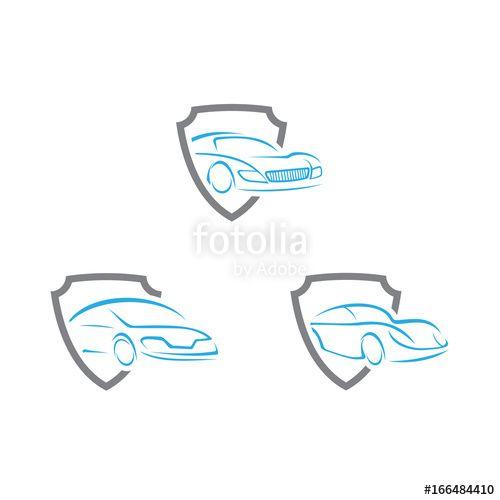 Automotive Insurance Logo - Car Shield, Car Insurance Logo Design Stock Image And Royalty Free