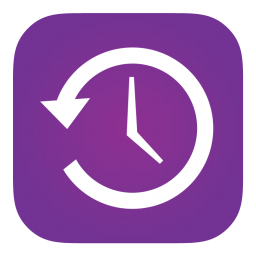 Time App Logo - Time Machine Icon. Stock Style 3 Iconet