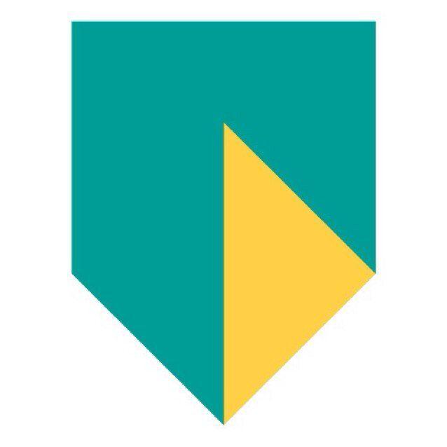 Green Shield with Yellow Triangle Logo - ABN AMRO Golf