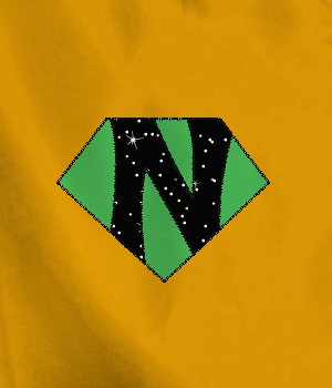 Green Shield with Yellow Triangle Logo - Yellow Hero Cape With Kelly Green Shield And Black Sp. N