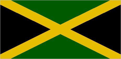 Green Shield with Yellow Triangle Logo - Flag of Jamaica