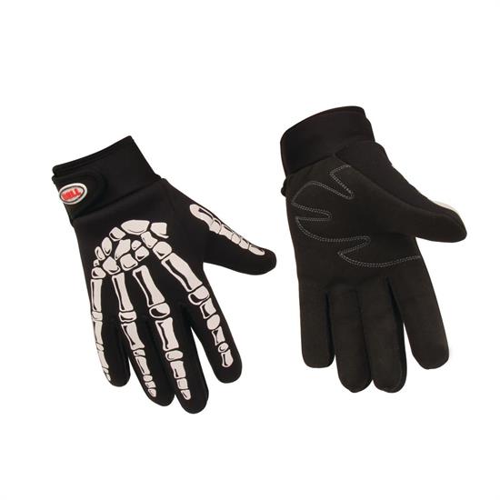 Mechanic Glove Logo - Bell Skeleton Mechanic Gloves