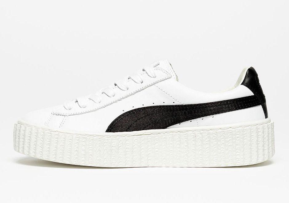 Puma Black and White Logo - Rihanna Puma Creeper White Black 364462-01 | SneakerNews.com