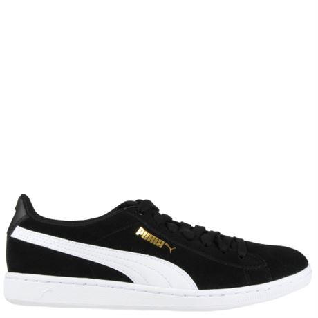 Puma Black and White Logo - Korkys Shoes - Puma - VIKKY BLACK