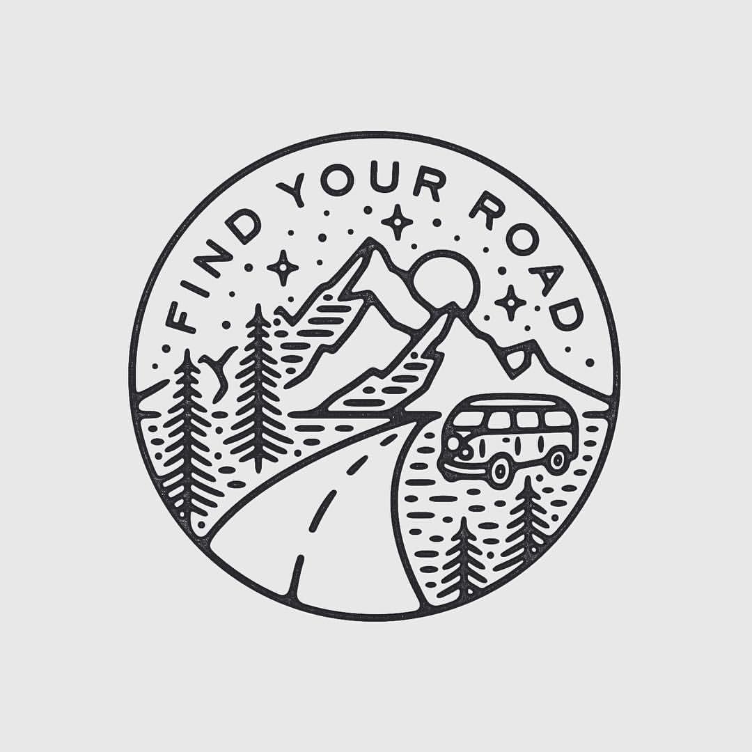 Circle Inside with Mountain Logo - Pin by Amy Neuman on doodles in 2018 | Pinterest | Drawings, Art and ...