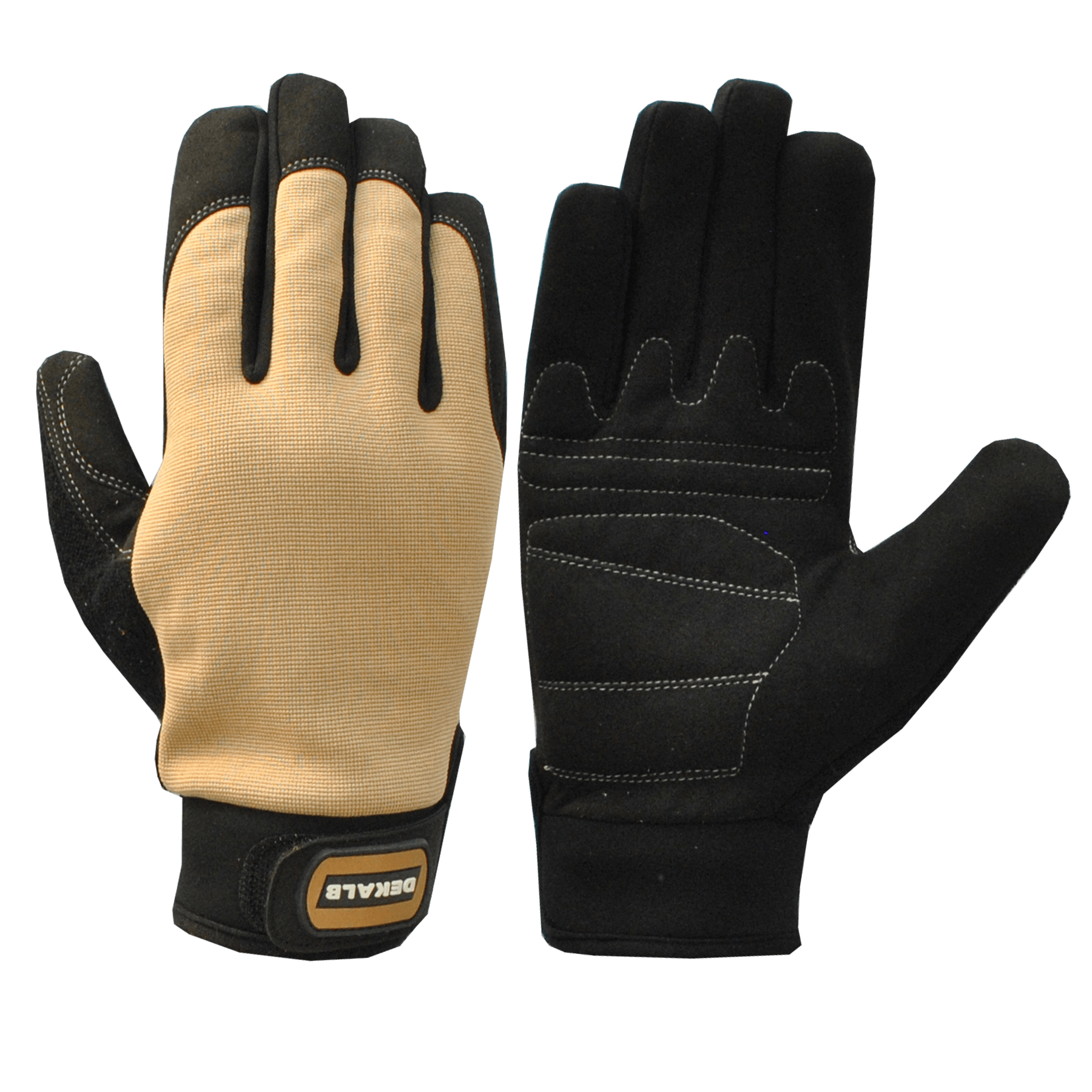 Mechanic Glove Logo - Mechanic Glove Synthetic Leather Four Way Lycra Cloth Newprin