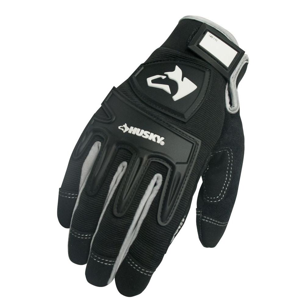 Mechanic Glove Logo - Husky Extra Large Mechanic Gloves (3 per Pack)-SL8592XL - The Home Depot