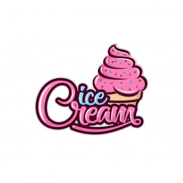 Cream Ice Cream Logo - Ice cream logo template Vector | Premium Download