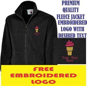 Cream Ice Cream Logo - Embroidered Ice Cream Logo Fleece Jacket, Workwear Uniform Icecream ...