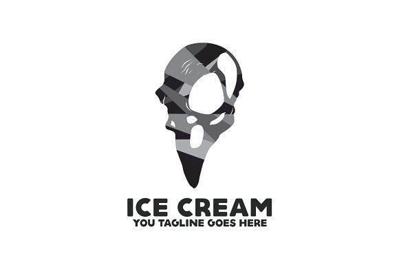 Cream Ice Cream Logo - Ice Cream logo Logo Templates Creative Market