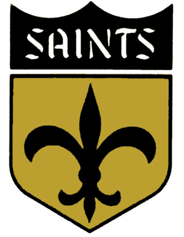 NFL Saints Logo - The modern New Orleans Saints logo is reminiscent of the old, given ...