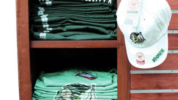 Spiked N Logo - As stores rushed to stock merchandise with Fighting Sioux nickname