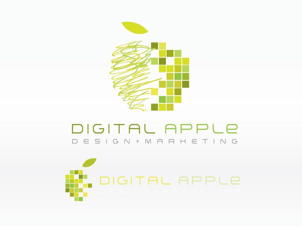 Modern Apple Logo - Digital Apple Logo Vector Art & Graphics | freevector.com