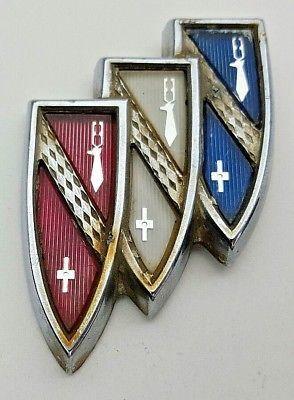 Buick Tri Shield Logo - 1963 Tri Shield Trunk Lock Cover Buick Electra LeSabre Wildcat | eBay