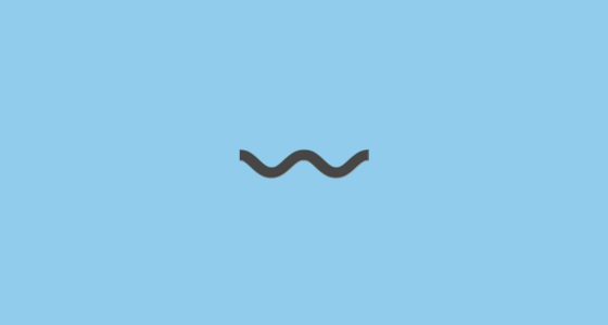 Three Navy Lines Logo -  Wavy Dash Emoji