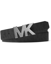 Michael Kors MK Logo - Michael Kors Mk Logo Belt in Black for Men