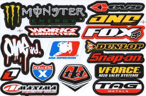 Dirt Bike Racing Logo - Motocross Motor Racing Cycle Tuning Kit Logo Dirt Bike Racing Decor ...