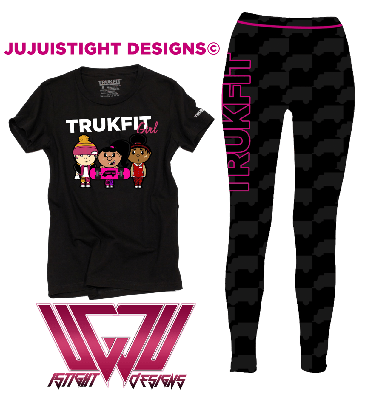 Girl Trukfit Logo - trukfit girlsw. TRUKFIT girl characters, along with the title