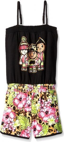 Girl Trukfit Logo - TRUKFIT Little Girls' Lil Tommy and Friends Romper, Black, 5 price