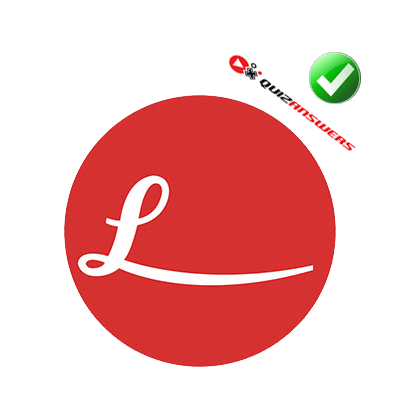 White Circle Red Apostrophe Logo - L in circle Logos