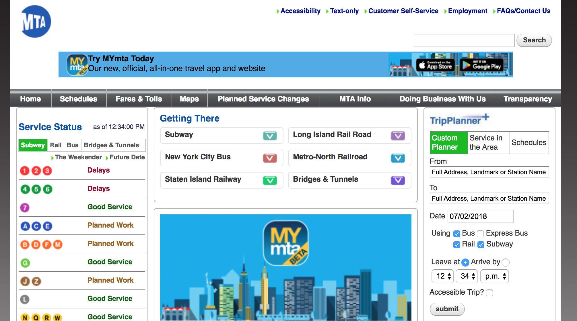 MTA App Logo - Paring The MTA's Site Down To The Essentials. Adam Fisher Cox