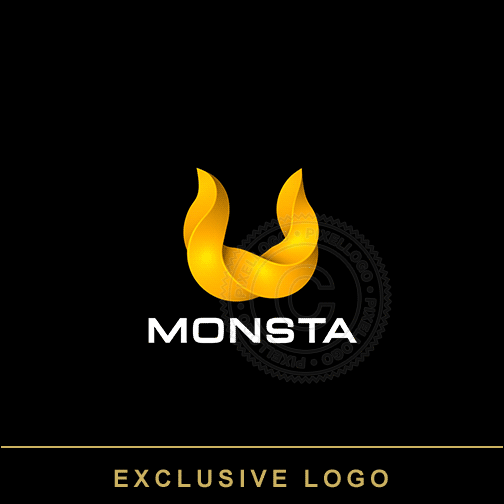 Yellow Horn Logo - Viking Logo twisted Ram Horns