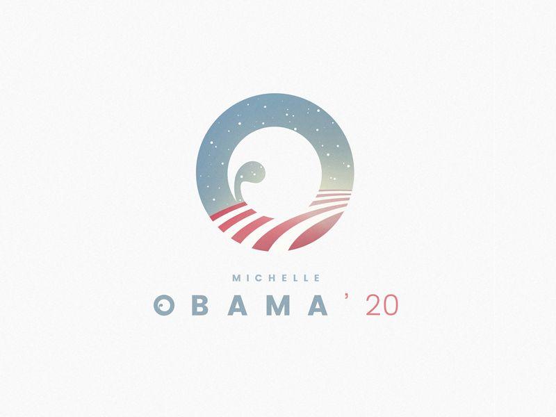 Obama Logo - Michelle Obama campaign logo by Mathieu Schatzler | Dribbble | Dribbble
