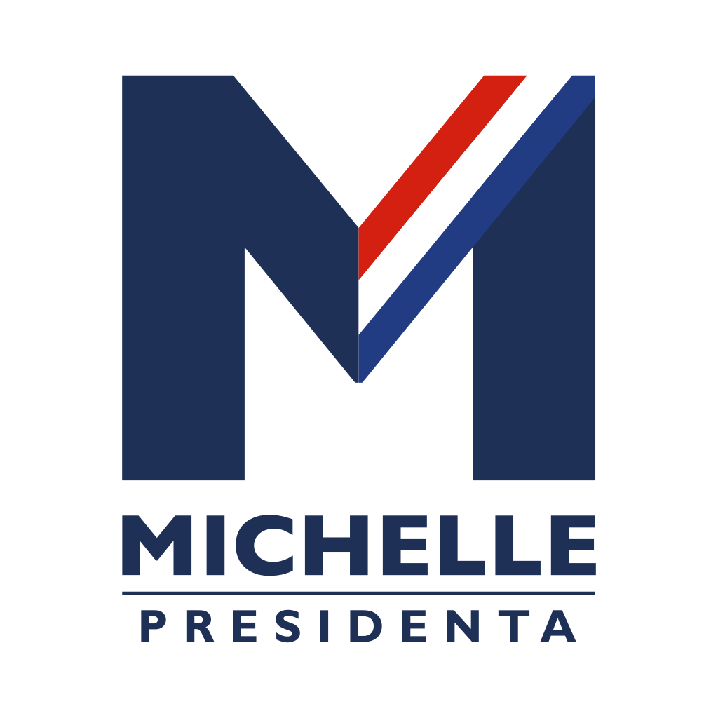 Michelle Logo - Logo Michelle Presidenta, blanco.svg