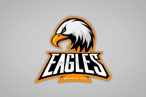 Eagle Sports Logo - Eagle mascot sport logo design Illustrations Creative Market