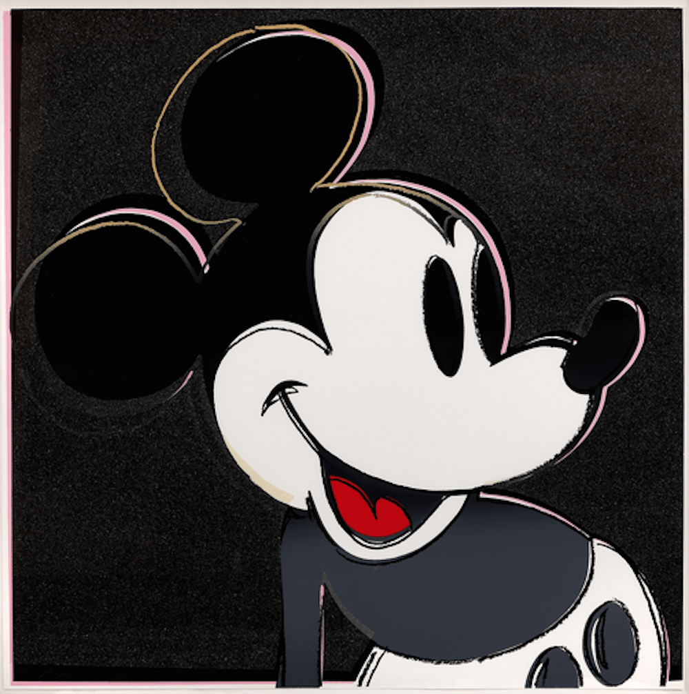 Mickey Mouse Diamond Logo - Mickey Mouse by Andy Warhol (Diamond Dust) - Guy Hepner