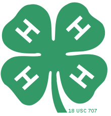 Red Star Green H Logo - 4-H
